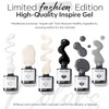Modelones Color Gel Nail Set 6 Colors Black Milky White
