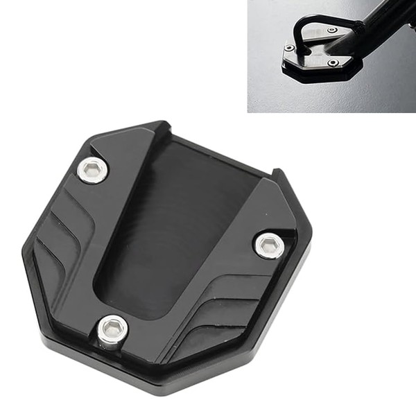 Motorcycle Kickstand Plate, Universal Aluminium Alloy Motorcycle Side Stand Plate