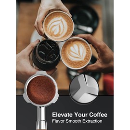 SimCoker 58mm Coffee Distributor & Tamper, Espresso Distributor Tool/Coffee Leveler, Perfect for Breville Portafilters, Double-Sided, Adjustable Depth, Professional Espresso Hand Tampers