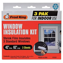 Frost King Shrink Window Kit, Indoor, 42 x 62 In - V73/3H (Pack of 2)