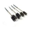 4 Piece Stainless Steel Wire Brush for ports, tubes, bearings