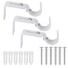 Curtain Holder Adjustable Metal Wall Mount Curtain Rod Holder with