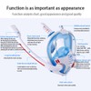 Snorkeling Mask Double Tube Silicone Full Drying Diving Mask Adults
