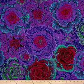FreeSpirit Fabrics Kaffe Fassett Collective Brassica, Yard, Purple