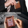 ALLEN & MATE Leather Card Holder Slim Wallet, RFID Blocking