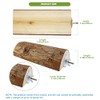 Percha para Jaula De Loros, Plataforma Plana De Madera para