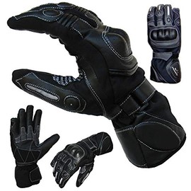PROANTI Summer Rain Motorcycle Gloves with Visor Wiper Motorcycle Gloves (XXL)