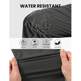 TBMPOY Men's Lightweight Hiking Pants Quick Dry 4 Pockets Stretch Water Resistant Travel Fishing Convertible Zip Cargo Jogger Dark Grey 34