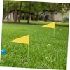 CORHAD 5 Pack Lawn Sprinkler Flags Iron Yard Markers Garden