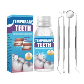 Tooth Repair Kit, Moldable Tooth Filling Repair Kit with 4 Dental Tool, Dental Care Kit Fixing The Missing and Broken Replacements