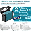 Multifold Paper Towel Dispenser Countertop, Heavy Duty Wide-Design, 300-Sheet Large