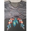 Melliflo Short Sleeve Mexican Tee Shirts for Women Floral Embroidered