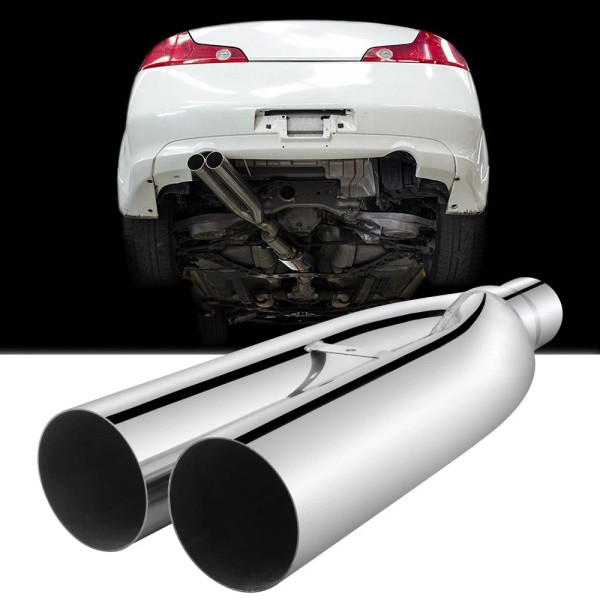KEEPDSGN 2.5" Inlet 3'' Outlet Blast Pipes Exhaust Muffler Tip