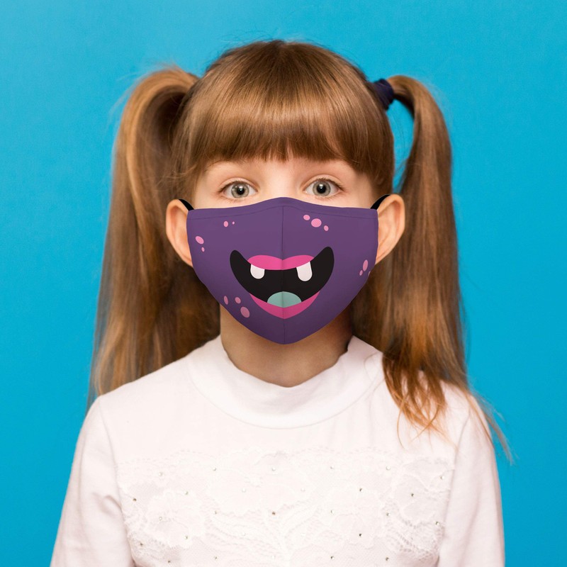 Weddingstar Kid's Washable Cloth Face Mask Reusable and Adjustable Protective
