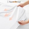Horbaunal White Bed Wedge Pillow Cover with Zipper Design, Wedge
