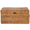 Kouboo Rattan Wet Wipes Box - Decorative Container with Hinged