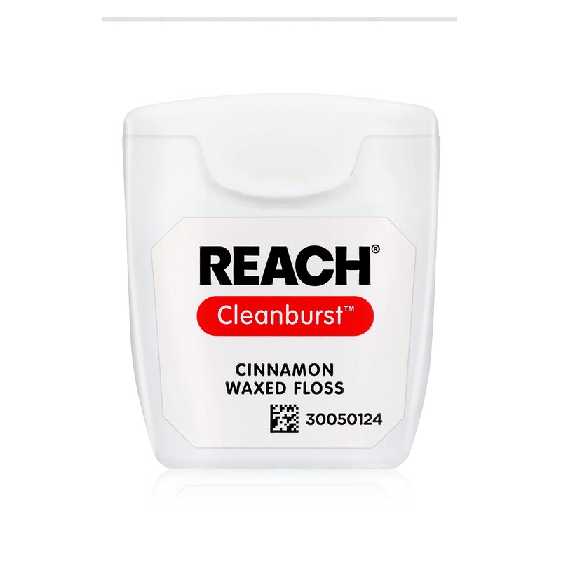 Reach Waxed Dental Floss, Cleanburst Cinnamon, 55 Yards (Pack of