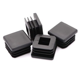 25pcs 1 inch Steel Pipe Plastic Plug,Chair Glide,Pipe Tubing End Cap,Plastic Plugs,Plastic End Caps,Square Plug,Square Plastic Plug