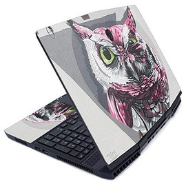 MightySkins Skin for Alienware M15 (2019) - Owl Wink | Protective, Durable, and Unique Vinyl Decal wrap Cover | Easy to Apply, Remove, and Change Styles | Made in The USA