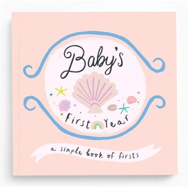 Lucy Darling Little Beach Babe Memory Book, First 5 Years Journal & Photo Album, Baby Scrapbook Album for Baby Girl, Unique Keepsake Baby Books, Girls' Milestone Diary, Busy Parents & New Mom Gifts