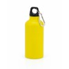 Aluminium Drinking Water Bottle with Screw cap and Carabiner, 400ml