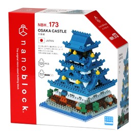nanoblock - World Famous Buildings - Osaka Castle, Sight to See Series Building Kit