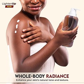 Lightenup Crema Loción Corporal Aclarante Despigmentante Vitamina Glicerina Manteca Karité Aceite Castor Manchas Axilas Codos Rodillas 400ml