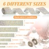 6 Rolls Self-Adhesive Rhinestone Ribbon Crystal Diamond Bling Ribbon DIY