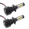 2pcs Vehicle X7‑COB 6500K H7 LED Headlight High Front Light