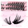 Cluster Lashes Lash Extension D Curl 50D 216Pcs Lash Clusters