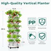 Tectsia Strawberry Vertical Planter Tower Garden, 7 Tiered Stackable Planter