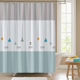 Shower Curtains Anti Mould Waterproof Shower Curtain Anti Mould and Washable Bath Curtains for Bathtub Shower Curtain 200x180cm