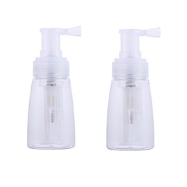 Leadigol 2PCS Powder Spray Bottle,Clear Refillable Spray Bottle Empty Plastic Spray Bottle Portable Cosmetic Container