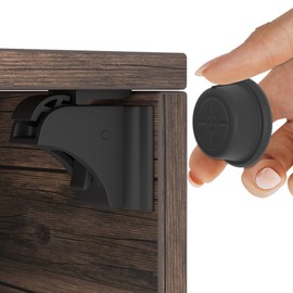 Hoffenbach – 20 Locks & 4 Keys – Magnetic Cupboard Locks – Child Safety Locks for Cabinets, Drawers & Kitchen – Invisible Baby Proofing with Magnet for Doors & Cupboards – Black