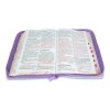 Biblia Rvr60 Lila Con Índice Y Cierre Letra 19 Puntos