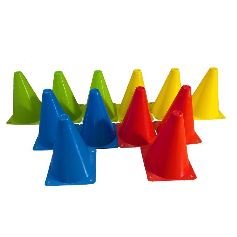 Vertent Football Cones (Set of 12) 7" - 4 Colours