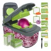 Picadora Manual De Alimentos Con Contenedor Y 8 Cuchillas