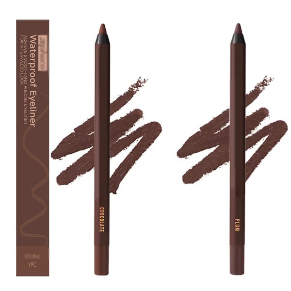 2PCS Persona 2025 Waterproof Eyeliner Pencil – Black | 24HR