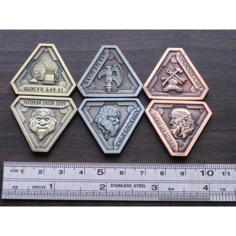 Metal Coins Fantasy Coin Forge Master Dwarven Set Dungeons Dragons