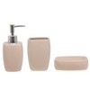 MSV Bathroom Set Ceramic 3-Piece