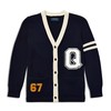 4.5 Inch White Chenille Varsity Letter Patch - Iron On