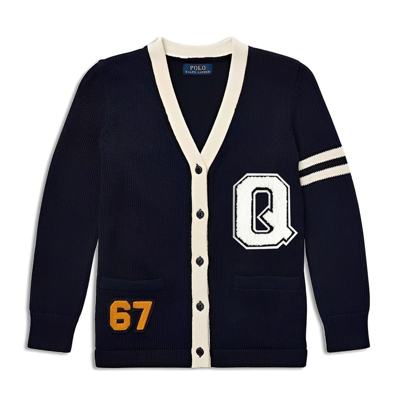 4.5 Inch White Chenille Varsity Letter Patch - Iron On