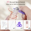 PrettyCare 6 pcs, 5 ml Pink Roller Bottles For Essential