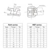 YYING 5 Packs Orthodontic Metal Brackets Dental Braces Mini MBT
