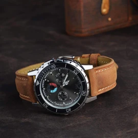 BISONSTRAP Watch Band, Suede, Genuine Leather, 0.55 inch (14 mm) / 0.59 inch (15 mm) / 0.63 inch (16 mm) / 0.67 inch (17 mm) / 0.71 inch (18 mm) / 0.75 inch (19 mm) / 0.79 inch (20 mm) / 0.83 inch (21 mm) / 0.87 inch (22 mm) / 0.91 inch (23 mm) / 0.95 in