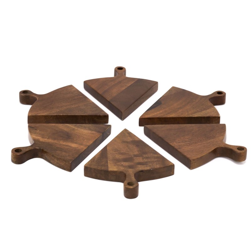 Carousel Home 6 Piece Wooden Selection Board | Round Mango