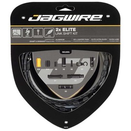 Jagwire Elite Link Shift/Gear Cable Kit (x2 Cables) - Black