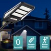 ZBLUXBZ Solar Street Lights Outdoor, 6500K LED Parking Lot Light