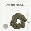 12 Pack Solid Hair Ties Scrunchies - Olive