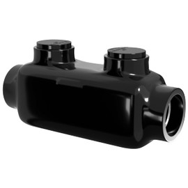 OHLECTRIC Insulated Wire Connector Inline Black Splice for 2-14 Wire Range Lugs with 5/32 Hex Screw, Pre-Filled with Oxide Inhibitor - Wire Connectors, Electrical Connectors, Wire Tap